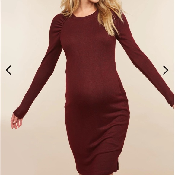 Motherhood Maternity Long Sleeve Maternity Dress new with Tag Size M. - Picture 2 of 8